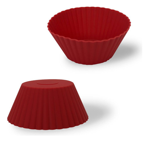 Forma De Silicone De Cupcake E Muffin 6 Uni -  Antiaderente