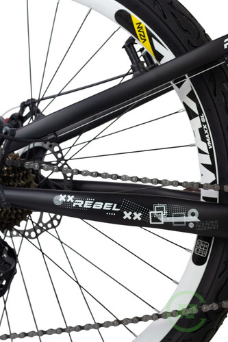 Bicicleta Aro 26 Gta Rebel Freeride 21v Freio A Disco Grau Cor Preto Tamanho Do Quadro 13.5
