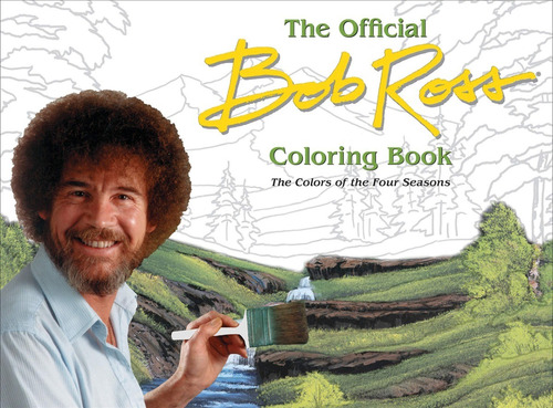 Libro Colorear Oficial Bob Ross Felices Trazos 4 Estaciones