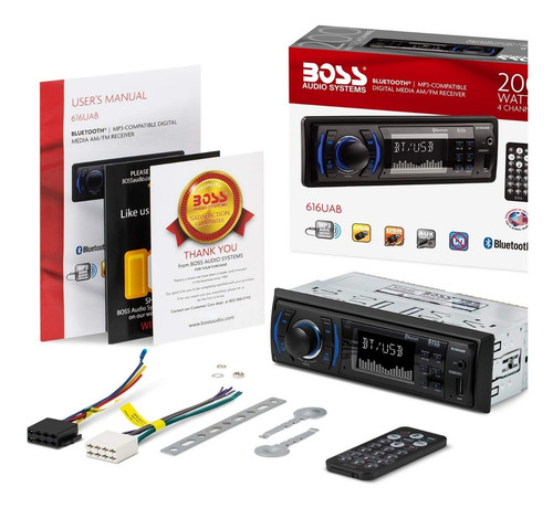 Boss Reproductor Bluetooth Am/fm, Aux Con Control No Toca Cd