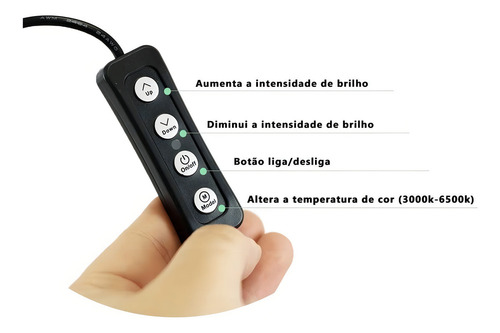 Ring Light Greika Cl-12 Com 2 Suportes P/ Smartphone E Tripé