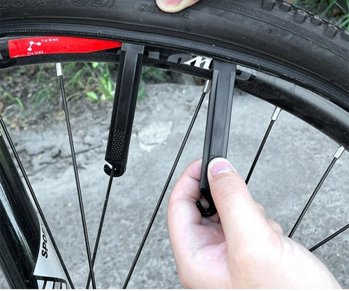 Imagem 2 de 7 de Espátula Troca Pneus Chave Nylon Bike Bicicleta 3 Unidades