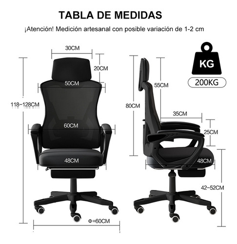 Mesa Y Silla Ergonómicas Ajustables De Malla Transpirable