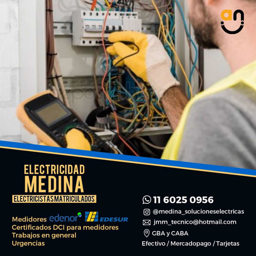Imagen 2 de 2 de Medidores Edenor-edesur. Electricistas Matriculados.gba-caba
