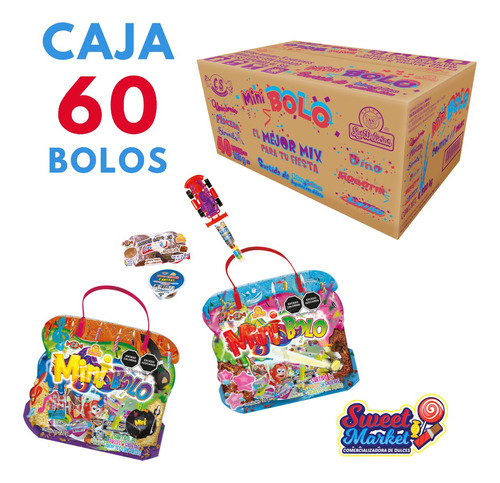 Mini Bolo Bolsa 120 Gr. Caja Con 60 Pzs Las Delicias