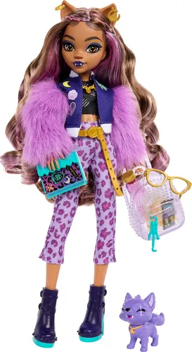 Muñeca Monster High Clawdeen Wolf Con Mascota En Forma De Me