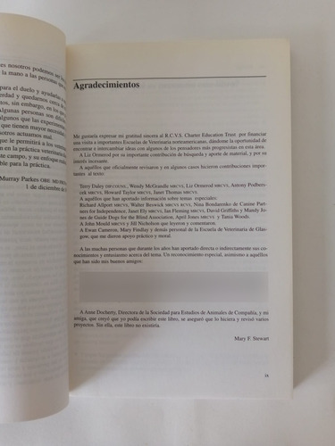 Eutanasia En Los Animales De Compañía Mary F. Stewart (Usado)