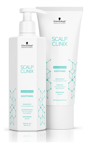 Schwarzkopf Scalp Clinix Kit Soothing Shampoo + Máscara 6c