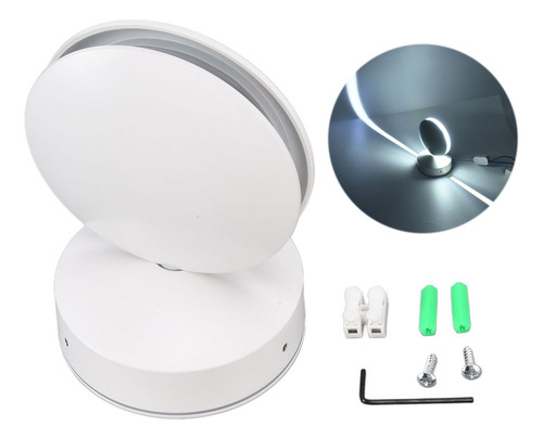Lámpara De Pared Led De 360 Grados, 10 W, Color Blanco Brill