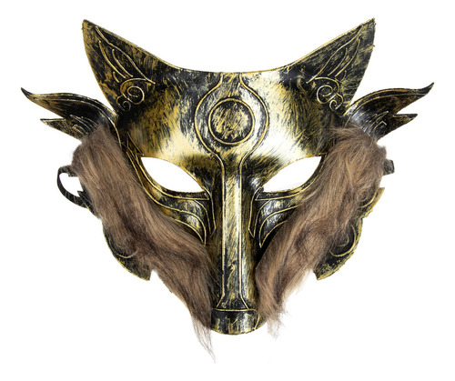 Mascarilla Facial Role Play Masks, Máscara De Lobo Peludo, 2