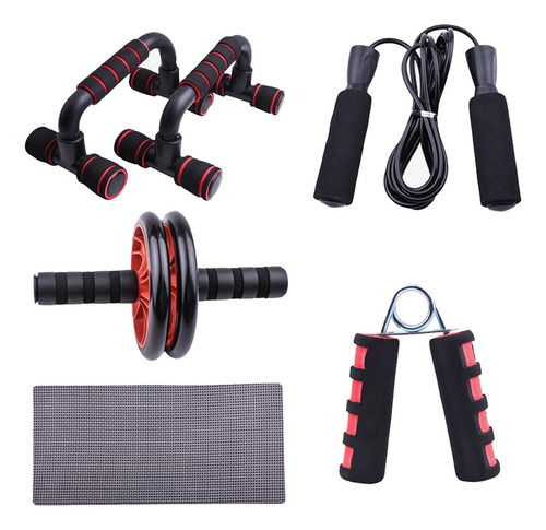 . Set De Ejercicio Físico 5 En 1 - Rueda Abdominal