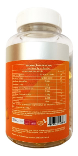 Óleo De Semente De Abóbora Cucurbita 1000mg 80 Cápsulas