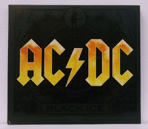 Cd Ac/dc Black Ice Digipak Escrita Amarela