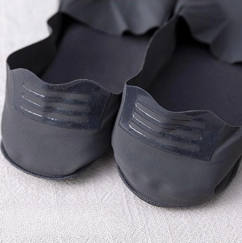 Calcetines Invisibles Blanco Negro Gris Tin 12 Pares Algodón