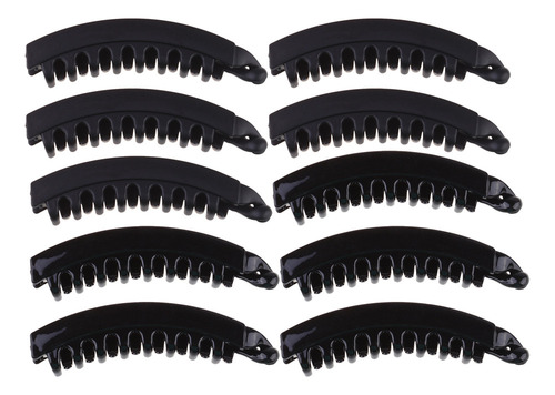 Pinzas For El Pelo Dentadas Con Forma De Banana De Tamaño G