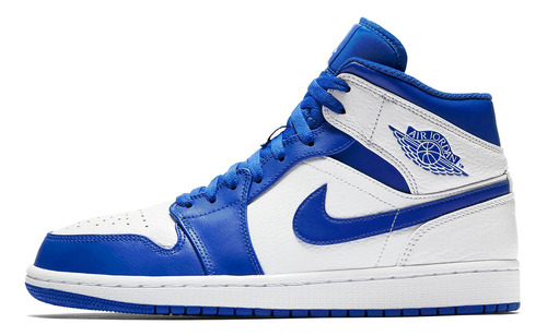 Zapatillas Jordan 1 Mid Hyper Royal Urbano 554724-114   