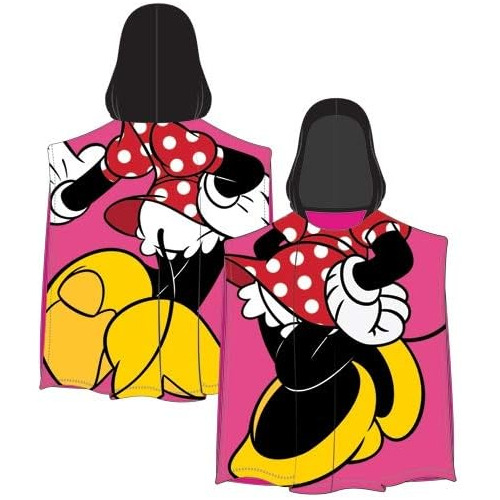 Minnie Mouse Towel Hooded Poncho Bath Beach Girls Kids