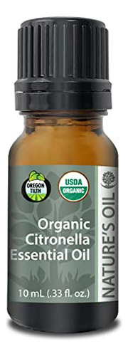 Aceite Esencial De Citronela Puro Orgánico Certificado 10ml