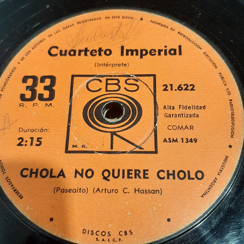 Simple Cuarteto Imperial 21622 Cbs C2