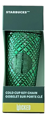 Llavero Cold Cup Key Chain Verde Elphaba Starbucks Wicked