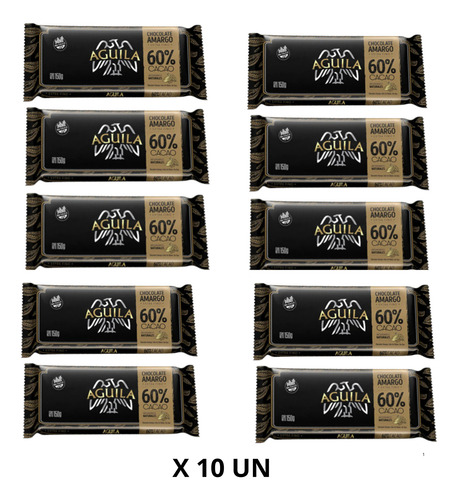 10u Chocolate Aguila 60% Cacao 150g - Oferta En Sweet Market