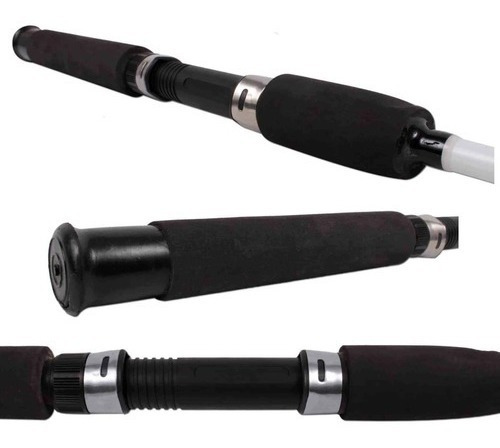 Imagen 7 de 9 de Combo Pesca Reel + Caña 2.10 Mts + Tanza Para Rio Mar