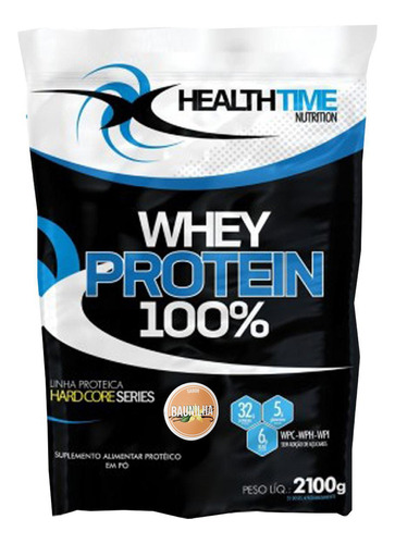 Whey Protein Concentrado 100% 2,1kg Healthtime - Baunilha