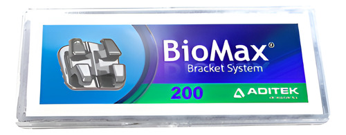 Kit C/ 200 Braquetes Ortodôntico Metal Roth 022 10 Casos