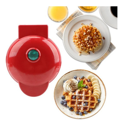 Mini Wafflera Wafles Maquina Hot Cake Pequeño Wafles