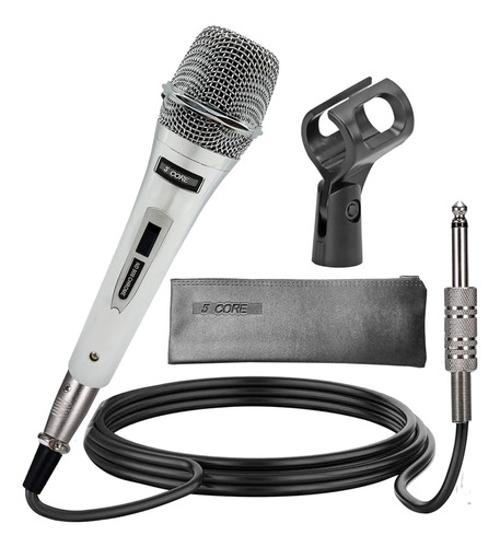 Microfono Core Nd 909 Chrome De Mano Con Cable