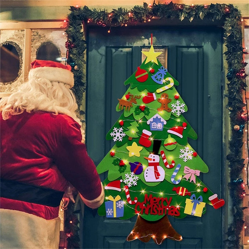 A Adornos Navideños De Fieltro For Árbol De Navidad