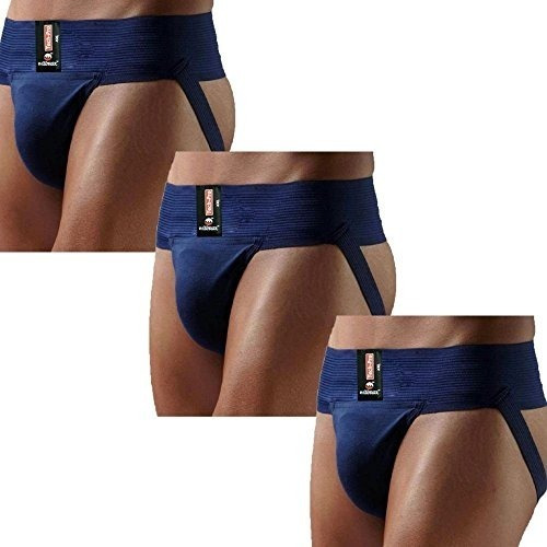 Imagen 2 de 6 de Kd Willmax Jockstrap Gym Cotton Supporter Paquete De Multipa