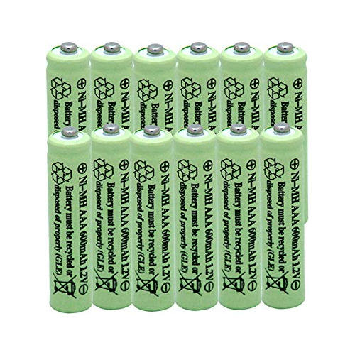 Pilas Aaa Luces Solares, Triple De Nimh 600mah 1.2v Rec...