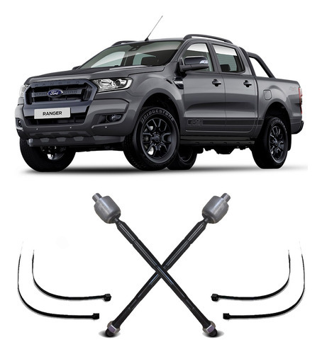 Par Barra Terminal Axial Dianteiro Ford Ranger 2020 Até 2023