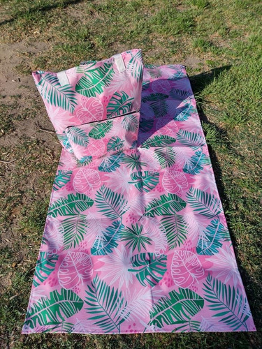 Imagen 3 de 3 de Set 3 En 1 Lona, Neceser Y Bolso Diseños Primavera Verano