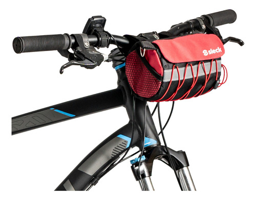 Bolsa Sleck Frontal De Bicicleta 2,5 Litros - Guidão Bike Cor Vermelho
