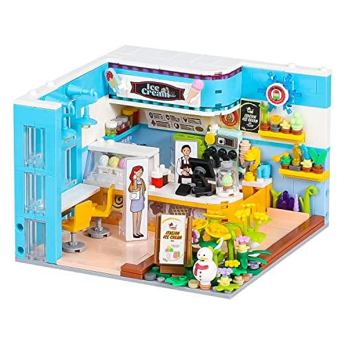 Set Construcción Pinkbee 590 Piezas Mini Ice Cream Shop