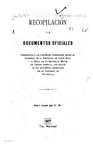 Recopilacion De Documentos Oficiales, De Ministerio De Relaciones Exteriores, Cos. Editorial St Paul Pr, Tapa Blanda En Español