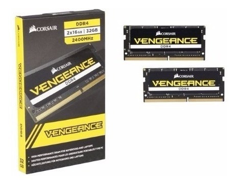 Imagem 3 de 5 de Memória Ddr4 2x16gb 2400mhz Corsair Vengeance Para Notebook