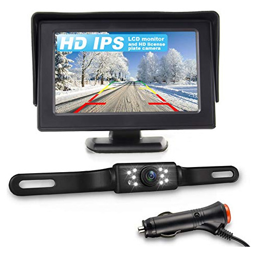 Jpp Hd Backup Camera And Monitor Kit, Car Rear View Observat