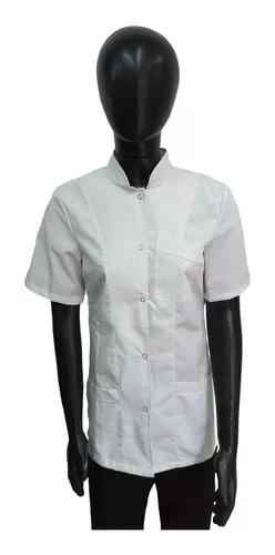 Chaqueta blanca manga corta 'low cost'  Chaquetas blancas, Uniformes de  enfermera, Uniformes médicos