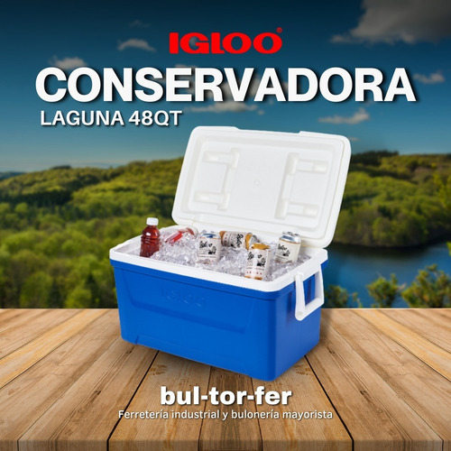 Heladera Conservadora Igloo Laguna 48qt Azul