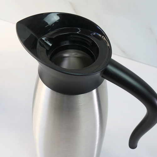 Casita Garrafa Térmica Inox 1.5L prateado e preto lisa