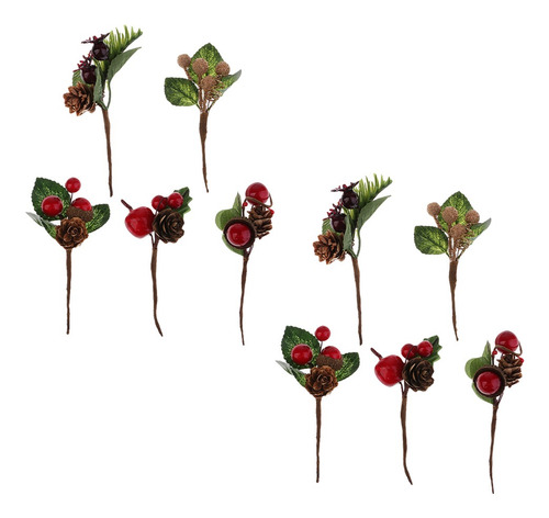 10 Peças Shabby Chique Flores Secas Artificiais Diy