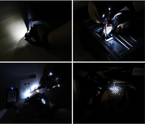 Guantes Con Luces Led Bicicleta Moto Pesca Abu Shimano Daiwa