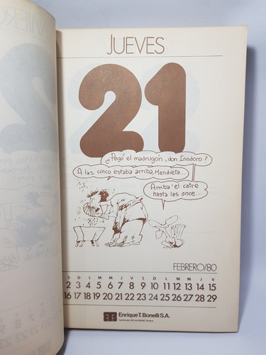 Imagen 7 de 10 de Fontanarrosa Libro Almanaque 1980 Pequeño Doblez Mag 56968