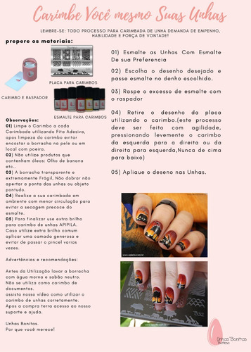 Imagem 5 de 5 de Kit Placas Carimbos Unhas Apipila L Festa