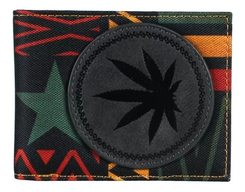 Billetera Cuero Pu Rastafari Jamaica Retro Moda Bob Marley 