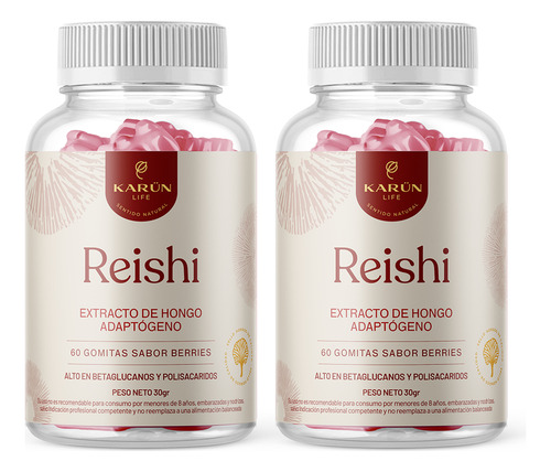 Pack Reishi Hongo Premium 120 Gomitas Karun Life