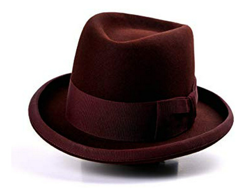 Maratón De Agnoulita | Sombrero Fedora Homburg De Fieltro De